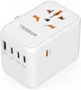 65W Reiseadapter Weltweit Universal Reisestecker mit 1 USB Produktbild-Vorschau 1