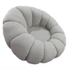 MENZZO Fauteuil tournant design coquillage Arielina Tissu Voir les images du produit 2