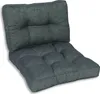 A set of two dark gray cushions for a lounge chair, shown on a white background. Produktbild-Vorschau