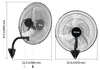 VEVOR Ventilatore da parete industriale da 65 W, 57 cm, 6 Anteprima dell’immagine prodotto 8