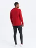 Ombre Clothing Langarm-T-Shirt für Männer Eliwn rot S Produktbild-Vorschau 3