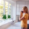 Relaxdays Kunstpflanze Monstera, 2er Set künstliche Produktbild-Vorschau 3