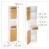 Relaxdays Badschrank, 2 Türen, 1 Schublade, Hochschrank, Produktbild-Vorschau 4