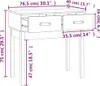 vidaXL Konzolový stôl Grey 76,5x40x75 cm Masívne borovicové Náhľad obrázku produktu 7