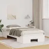 vidaXL Struttura letto bianca 100 x 200 cm Anteprima dell’immagine prodotto 2