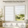 Doppelrollo 110x150cm Weiß Duo Rollo Klemmfix ohne Bohren Produktbild-Vorschau 3