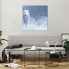 Bilder auf glas - Einteilig - Weiß Wolf Schnee - 70x70cm - Produktbild-Vorschau 6