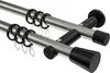 Interdeco Gardinenstange / Vorhangstange Edelstahl-Optik / Produktbild-Vorschau 1