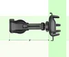 A black car phone mount is shown from the side, with a measurement line indicating 8 inches. Produktbild-Vorschau
