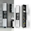 Vicco Badschrank Fynn, 30 x 190 cm, Anthrazit/Weiß Produktbild-Vorschau 2