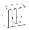 AX LIVING Armoire à tiroirs Penderie chene huilé Armoire Voir les images du produit 7