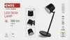 LED stolní lampa ABBIE nabíjecí, černá Náhled obrázku produktu