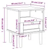 vidaXL Nachttisch SENJA Rattan-Look Braun 40x35x48cm Produktbild-Vorschau 8
