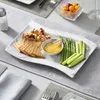 MALACASA, série Flora, 3dílný servírovací talíř, mramorově Náhled obrázku produktu 3