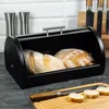 Klausberg Brotkasten KB-7453 aus schwarzem Metall mit Produktbild-Vorschau 4
