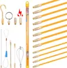 12M Einziehband Kabel Kabeleinziehhilfe 4 Stangen x 1m x Produktbild-Vorschau 1
