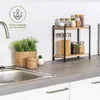 Étagère à épices Eluno, étagère de cuisine, en bambou et Voir les images du produit 6