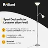 BRILLIANT Deckenfluter Spari mit Lesearm | funktionelle Produktbild-Vorschau 7