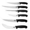 A set of six knives with black handles arranged vertically against a white background. Náhľad obrázku produktu