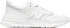 A white New Balance sneaker is shown from the side against a white background. Podgląd zdjęcia produktu