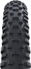 A close-up, front-facing view of a black bicycle tire with a detailed tread pattern. Anteprima dell’immagine prodotto