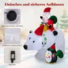 COSTWAY 210cm Aufblasbarer Weihnachtsmann Eisbär mit Produktbild-Vorschau 7