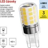 LED žárovka Classic JC / G9 / 4,2 W (40 W) / 470 lm / studená bílá / 2 ks Náhled obrázku produktu