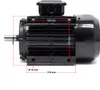 Wiltec Elektromotor 400 V 1,5 kW (2 PS) 3-phasig 2-polig Produktbild-Vorschau 5