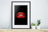 MuchoWow® MuchoWow® Gerahmtes Poster Lippen - Geld - Rot Produktbild-Vorschau 4