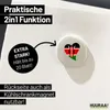 Huuraa Magnet Kenia Flagge Herz 59mm Kühlschrankmagnet rund Produktbild-Vorschau 3