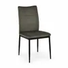 INSPIRO Essgruppe Eiche Kraft/Schwarz + 6 Stühle Samt Grau – Tisch und Stühle farblich abgestimmt Produktbild-Vorschau