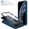 A disassembled phone case is shown with a phone inside, next to a fully assembled phone in its case. Produktbild-Vorschau
