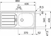 Franke Küchen-Spüle Euroset ESN 614 Nova (101.0302.470) - Produktbild-Vorschau 6