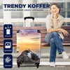 MuchoWow® Koffer Handgepäck Trolley Rollkoffer Kleine Produktbild-Vorschau 2
