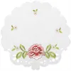 Tischdecke mit Stickerei, mit Blumen oder Schmetterlingen Produktbild-Vorschau 1