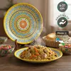 Lagan - Mehrob gelb А7, Rischtan-Keramik, Ø 37 cm Glasur Produktbild-Vorschau 6