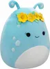 A blue plush toy alien with a flower crown. Podgląd zdjęcia produktu