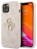 Guess Polyurethan4G Metal Logo Case für iPhone 13 Pink Produktbild-Vorschau 1