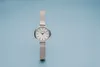 A silver Bering watch with a white face is displayed against a light blue background. Produktbild-Vorschau