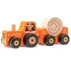 CUBIKA Traktor mit Anhängerkupplung - Holzpuzzle mit Magnet Produktbild-Vorschau 3