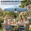 Outsunny Sonnenschirm Ø265 cm, Balkonschirm Strandschirm Produktbild-Vorschau 4