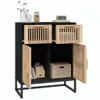 vidaXL Sideboard Schwarz 60x30x75 cm Holzwerkstoff Produktbild-Vorschau 4