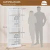 Yaheetech Bücherregal 7 Fächer Bücherschrank 180 cm H Produktbild-Vorschau 7