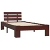 Giroletto senza Materasso Marrone Scuro 100x200 cm Legno Anteprima dell’immagine prodotto 1