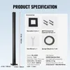Zacisk do szkła VEVOR, wspornik balustrady szklanej o Podgląd zdjęcia produktu 7