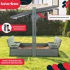 Pískoviště KOTARBAU® se střechou 120 x 120 cm, dřevěné, s Náhled obrázku produktu 2