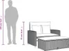 vidaXL Sofa ogrodowa z poduszkami 2-osobowa Beżowy Podgląd zdjęcia produktu 7