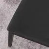 Velours-Sitzbezug für Stuhl in Schwarz – Weich, elastisch Produktbild-Vorschau 3