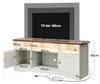 Meuble TV, modèle bas avec prises électriques, ports USB et Voir les images du produit 6