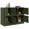 vidaXL Dressoir, olijgroen, 99x39x73 cm, staal Productafbeelding-voorbeeld 5